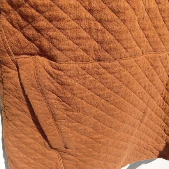 Duluth Trading Co Women's Quilted Sweatshirt Tunic Orange Size Large - Picture 3 of 10